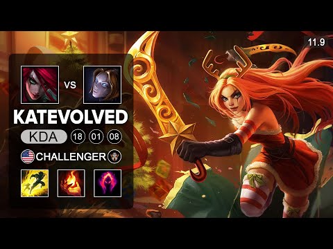 KatEvolved Katarina Mid vs Orianna - NA Challenger Patch 11.9
