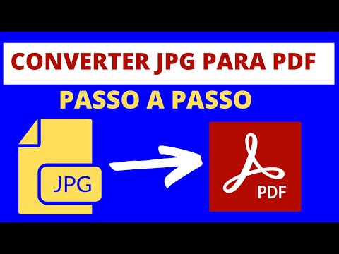 Vídeo: Converter JPG em PDF grátis: perguntas e respostas