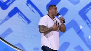Ex-NFL player Esera Tuaolo makes an inspiring speech at WE Day Seattle