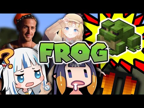 [Hololive EN] Minecraft Frog Adventures (Ina, Kiara, Ame & Gura)