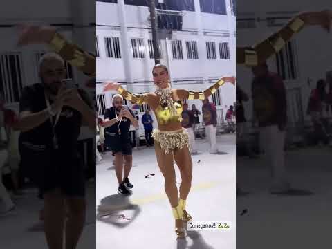 Lore Improta esbajando  Beleza e muito Samba no Pé no Ensaio Geral da Viradouro #carnaval2024 👑💛💃🏻