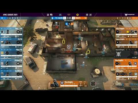 #rainbow6 на #Twitch | 7th Heaven vs Knights - South APAC League 2021 - Stage 1 - Playday #4