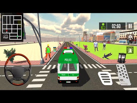 Policeman Emergency Ambulance Rescue Van Driving Simulator _ Gameplay #150