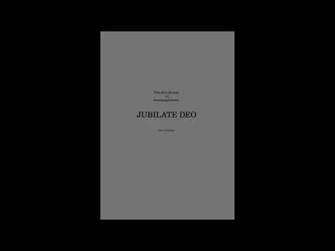 JUBILATE DEO  de Peter ANGLEA - PAROLES CHANTEES - Alto