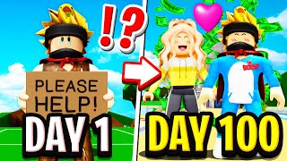 I Spent 100 DAYS in Roblox BROOKHAVEN RP!!  (I Fell In Love)