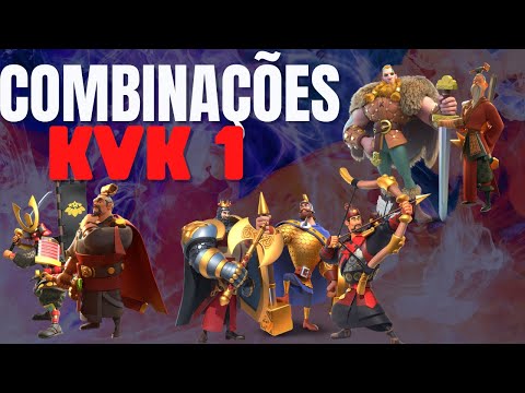 MELHORES COMBINAÇÕES DE COMANDATES PARA USAR NOKVK1 DO RISE OF KINGDOMS