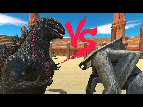 SHIN GODZILLA VS MUTO AT THE ARENA - Animal Revolt Battle Simulator