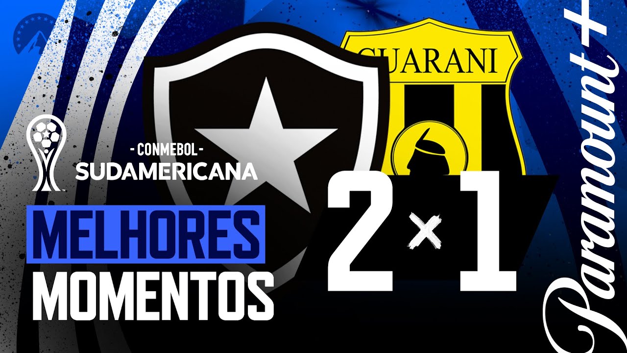 VÍDEO | Gols e melhores momentos da vitória de virada do Botafogo sobre o Guaraní-PAR