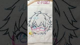 ドズル社のおんりーさん刺繍してみた
