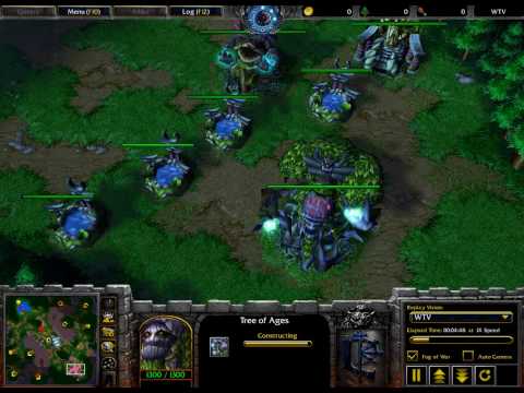 WarCraft 3 Lyn vs Remind on ANcient Isle 2 Part 1