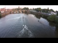 An awesome bunch from Worcester Rowing club towing Alec Foster on a wakeboard.