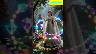 Fantasy Queen in Magical Jewel Garden