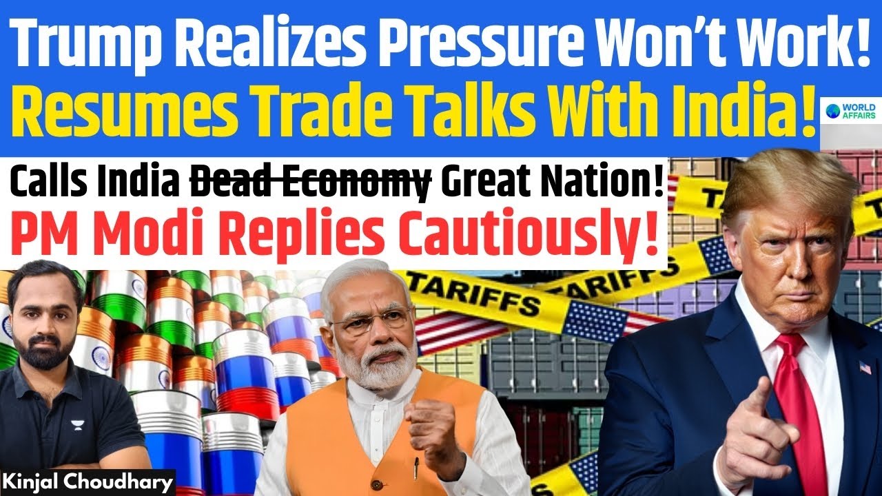 Trump's Carrot & Stick - Begins Trade Talks With India, While Demands EU To Put 100% Tariffs! Kinjal