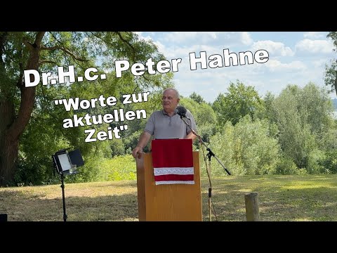 Dr. H.C. Peter Hahne Summer Festival in Bülow am Malchiner See "Words for the Current Times" 20-0...