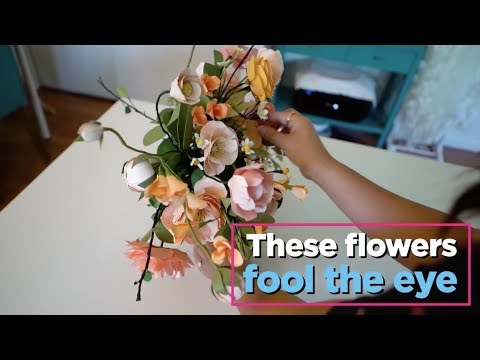 These DIY paper flowers fool the eye with stunningly realistic details