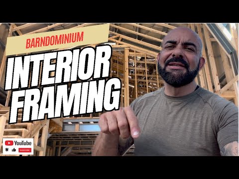 Interior Framing of our Barndominium #barndominium #barnhome #barndominiumliving #construction