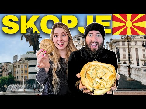 This is SKOPJE, NORTH MACEDONIA?! 🇲🇰 - MACEDONIAN FOOD in Europe's most UNUSUAL capital!