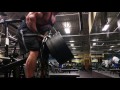 Kevin Frasard T-Bar Rows Heavy Back Training 2-24-17 Contest Prep