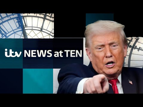 Watch ITV News at Ten LIVE - as Trump celebrates a year in power