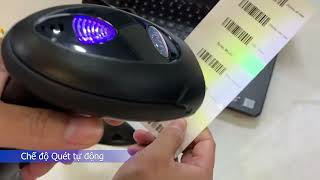 Máy quét mã vạch không dây 1D và 2D giá rẻ SYBLE XB 6208RB | Mã Vạch Bình Dương