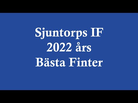 Sjuntorps IF, 2022 års Bästa Finter