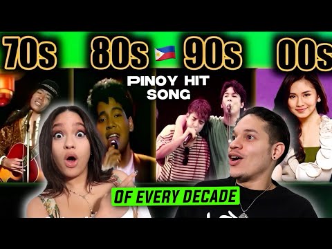 Waleska & Efra React to PINOY HITSONGS of EVERY DECADE (1970s - 2025)