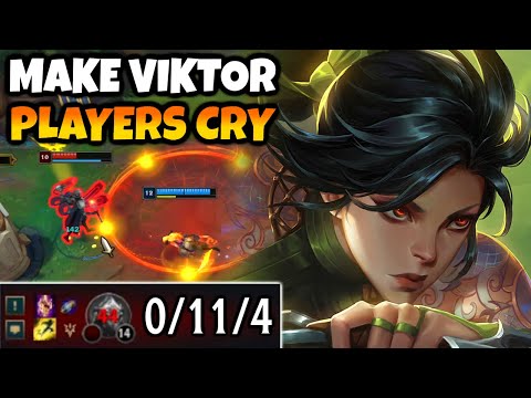 DESTROY VIKTOR so hard they won't want to play him ever again (Akali is OP into him)
