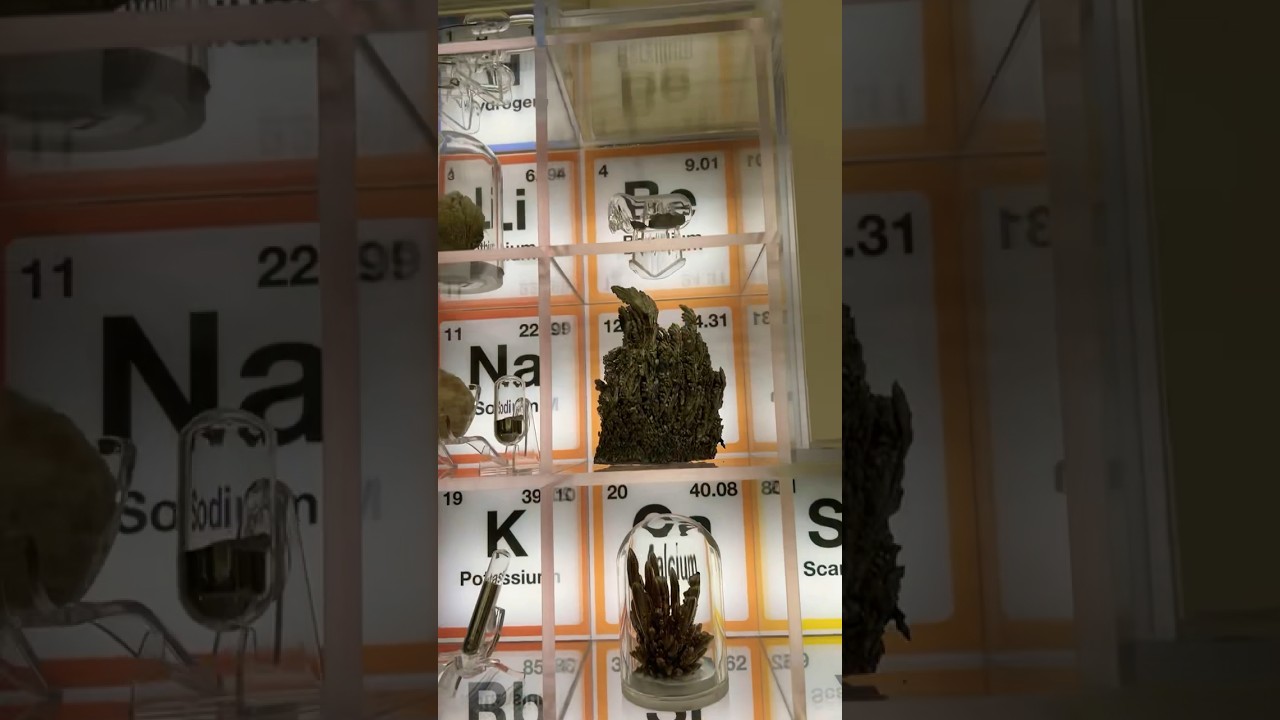 Periodic table with real elements!🔥Have you seen anything like this? #science #ai #chemical #school