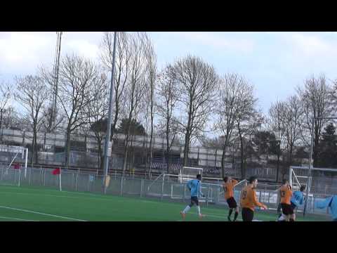 15 feb 2014 JVOZ A1 - VV De Meern A1 com 2-1 Doelpunt JVOZ (1-1)