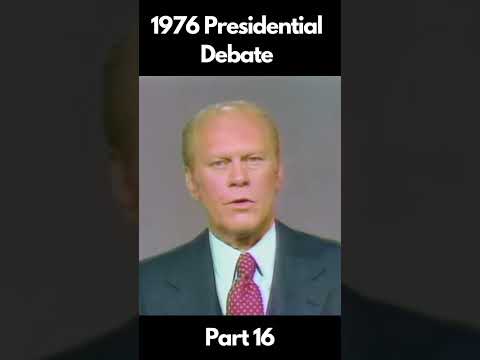 Part 16 of the 1976 #presidentialdebate between #jimmycarter and #geraldford #uspresidentialelection