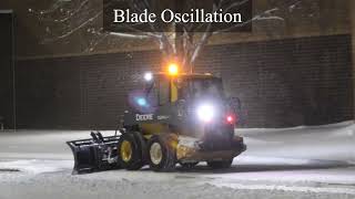 Skid Steer Snow Plow for Sidewalks - Kage SnowFire Plow System