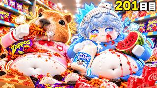 友達とスーパー内の食べ物を全部食べて１億円を手に入れるロブロックス【ROBLOX】【ろぶろっくす】みそら&まひとくん