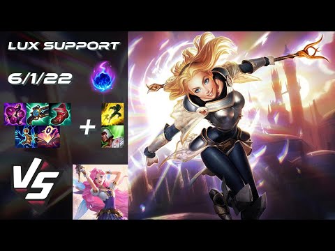 SUPPORT Lux vs Seraphine - NA Grandmaster Patch 14.11