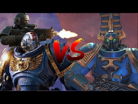 DoW Unification Mod: Ultramarines and Cadian 8th vs The Thousand Sons | Survival Mode
