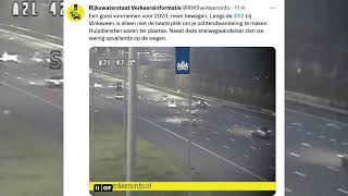 Wandelaar van snelweg Vinkeveen geplukt