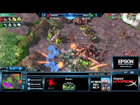 BeastyQT vs MorroW Game 2 - WildCards Day 1 NASL Season 3