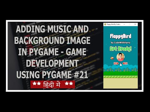 Adding Music and Background Image In Pygame Python Game Development Using Pygame In Hindi 21