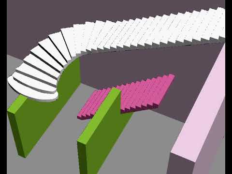 429-001 3D модель бетонной лестницы