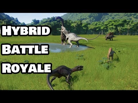 Spinoraptor VS I-Rex VS Indoraptor VS Stegoceratops VS Ankylodocus - Jurassic World Evolution