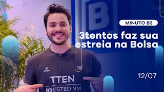 Minuto B3 | 3tentos estreia na Bolsa