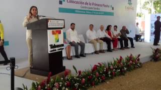 MENSAJE DE LA DIRECTORA NACIONAL DEL DIF LAURA BARRERA FURTELL EN LA GIRA QUE SOSTUVO ESTE DIA EN EL