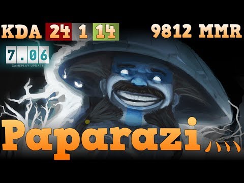 Paparazi Storm Spirit 7.06 Top 1 World - 9812 MMR Dota 2