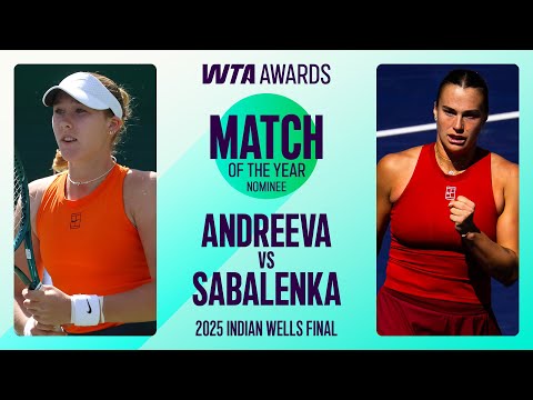 Mirra Andreeva vs. Aryna Sabalenka | 2025 Indian Wells Final | WTA Match Highlights