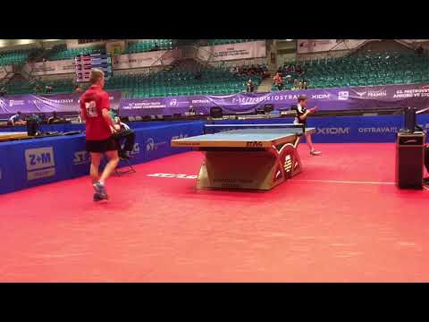 Falconnier (SUI) vs Laffineur (BEL) Table Tennis EYC 2019 Ostrava