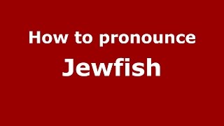 How to pronounce Jewfish