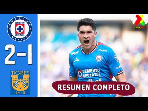 Cruz Azul vs Tigres 2-1 Resumen Y Goles COMPLETO 🔥 Liga MX 2026 Clausura | Jornada 6