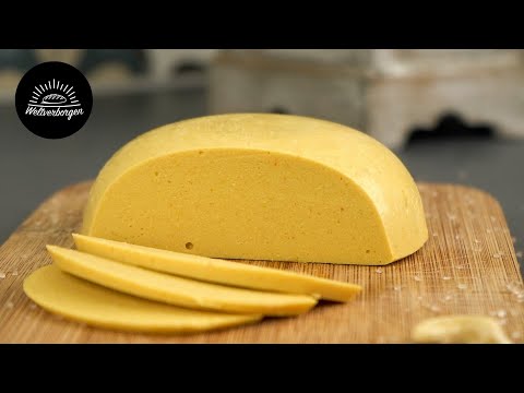 In nur 1 Stunde, Käse ohne Milch selber machen. Vegan