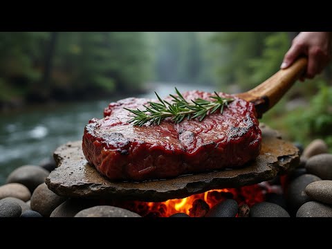 Relaxing Wild Cooking Film | Wilderness | ASMR Nature Sounds