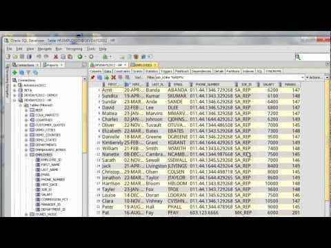 A 5 Minute Tour of Oracle SQL Developer