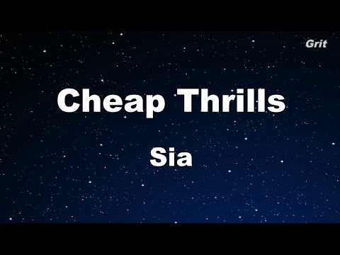 Cheap Thrills - Sia Karaoke 【With Guide Melody】 Instrumental